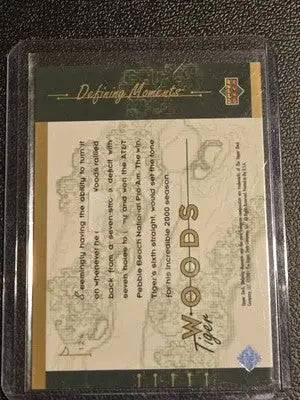 2001 Upper Deck #124 Tiger Woods - Baseball Card Single