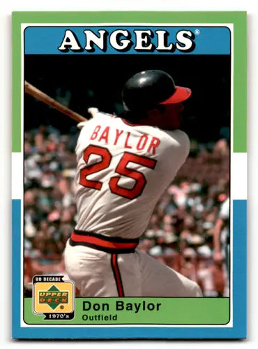 2001 Upper Deck Decade 1970’s #2 Don Baylor NM Near Mint Angels ID:63170 - Baseball Card Single