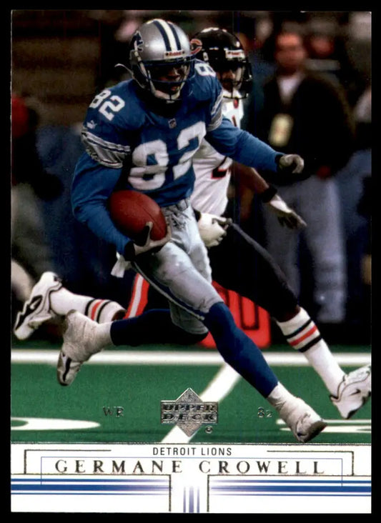 2001 Upper Deck Germane Crowell 60 Detroit Lions NM - Football Card Single