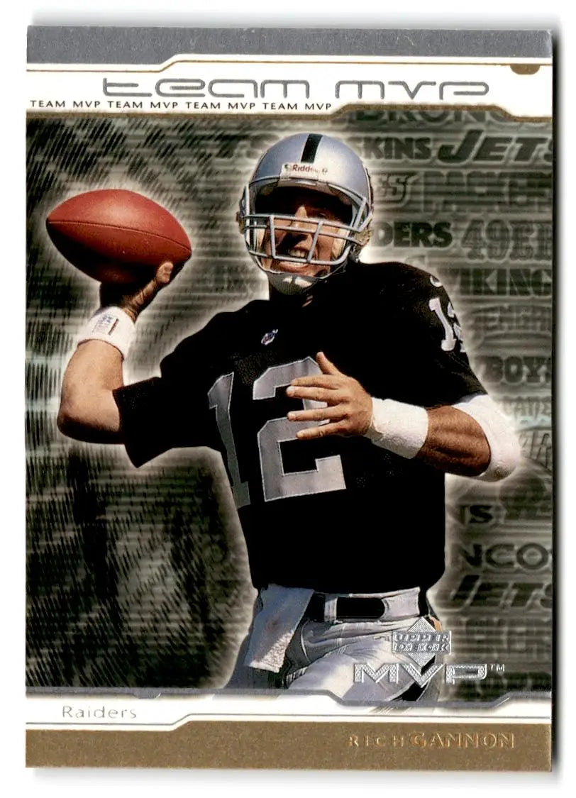 2001 Upper Deck MVP #MVP2 Rich Gannon Team MVP - Football Card Single