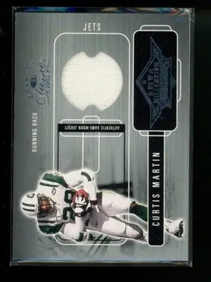 2001 Upper Deck Ovation Curtis Martin #NM-4 Game-Worn Jersey 242/400 Football - Sports Memorabilia