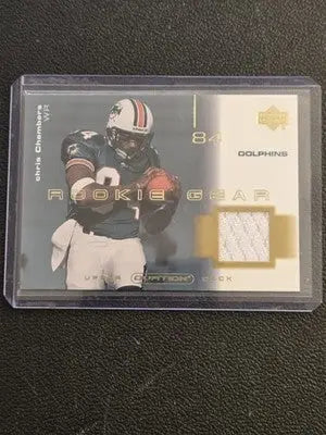 2001 Upper Deck Ovation #R-CC Chris Chambers Rookie Gear - Football Card Single