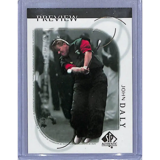 2001 Upper Deck SP Authentic Preview #1 John Daly NM-MT Golf Card - Golf Card Single