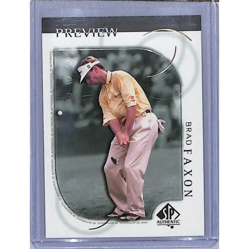2001 Upper Deck SP Authentic Preview #16 Brad Faxon NM-MT Golf Card - Other