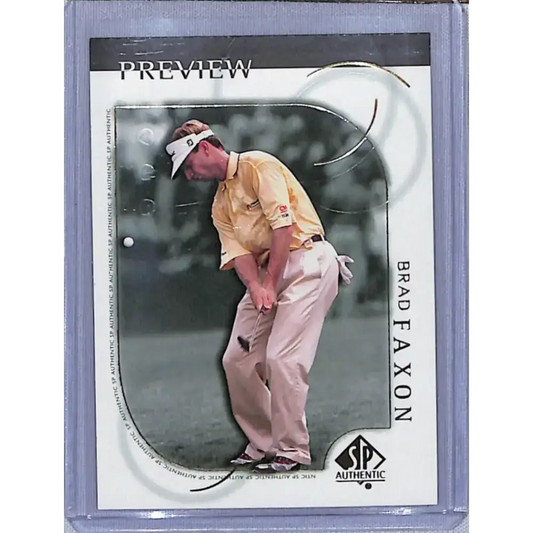 2001 Upper Deck SP Authentic Preview #16 Brad Faxon NM-MT Golf Card - Golf Card Single