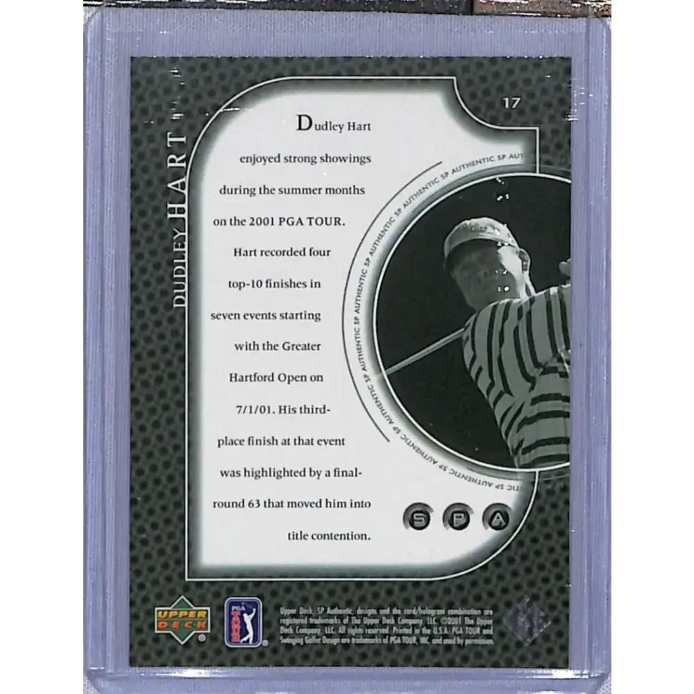2001 Upper Deck SP Authentic Preview #17 Dudley Hart NM-MT Golf Card - Other