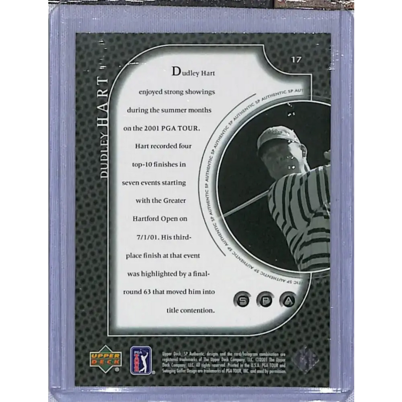 2001 Upper Deck SP Authentic Preview #17 Dudley Hart NM-MT Golf Card - Other