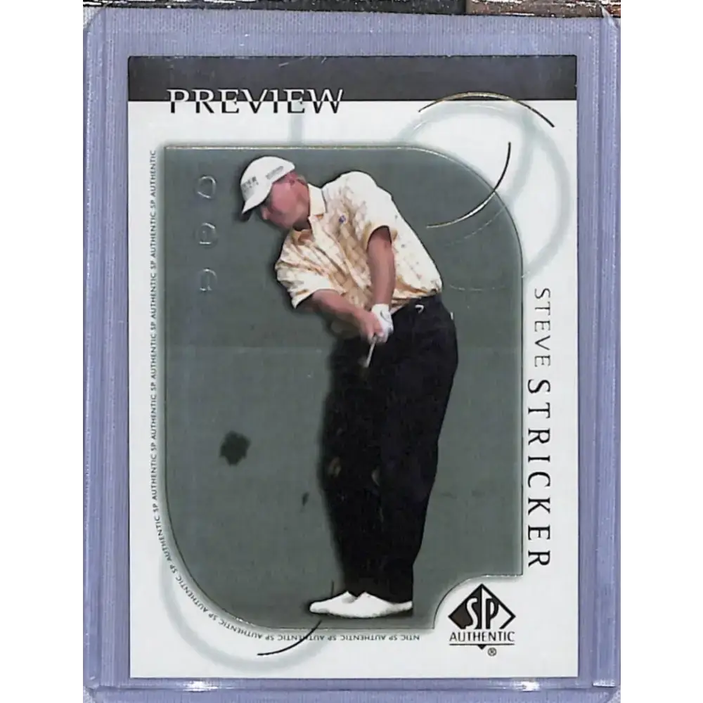 2001 Upper Deck SP Authentic Preview #18 Steve Stricker NM-MT Golf Card - Other