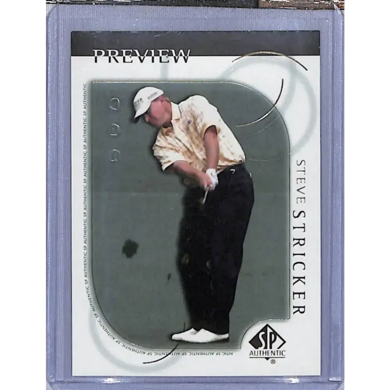 2001 Upper Deck SP Authentic Preview #18 Steve Stricker NM-MT Golf Card - Other