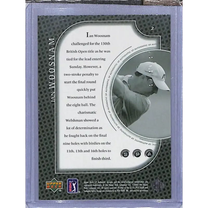 2001 Upper Deck SP Authentic Preview #2 Ian Woosnam NM-MT Golf Card - Other