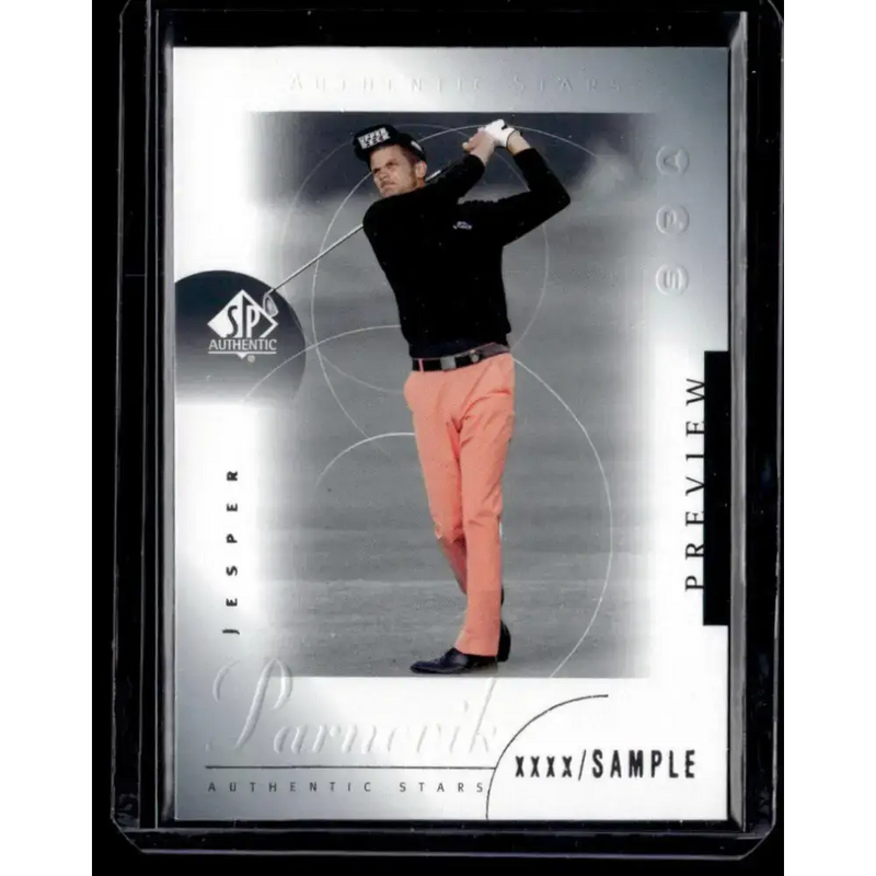2001 Upper Deck SP Authentic Preview #23 Jesper Parnevik NM-MT Golf Card - Other