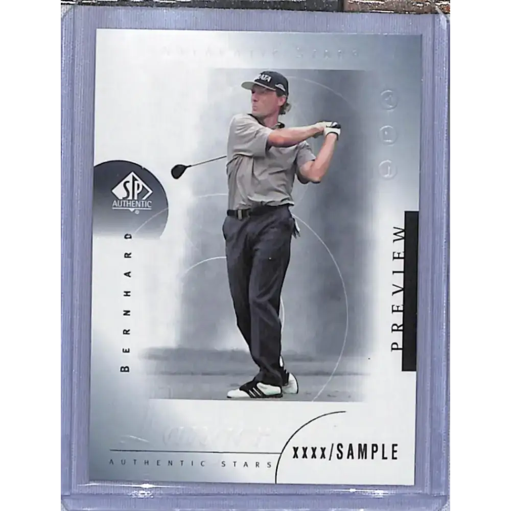 2001 Upper Deck SP Authentic Preview #28 Bernhard Langer NM-MT Golf Card - Other