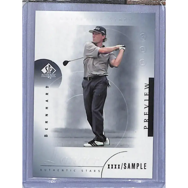 2001 Upper Deck SP Authentic Preview #28 Bernhard Langer NM-MT Golf Card - Other