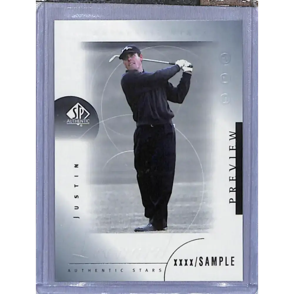 2001 Upper Deck SP Authentic Preview #32 Justin Leonard NM-MT Golf Card - Other