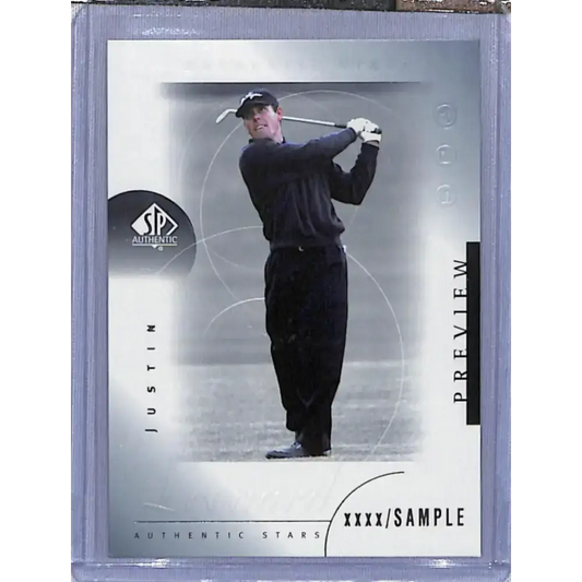 2001 Upper Deck SP Authentic Preview #32 Justin Leonard NM-MT Golf Card - Golf Card Single