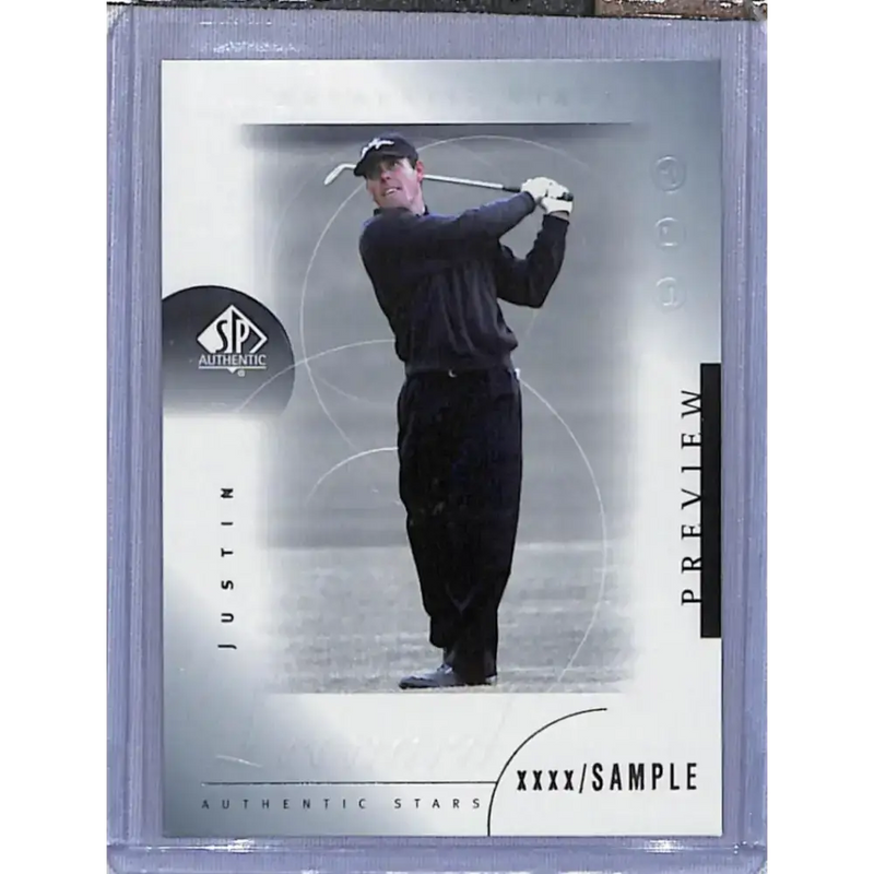 2001 Upper Deck SP Authentic Preview #32 Justin Leonard NM-MT Golf Card - Other