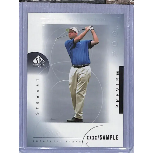 2001 Upper Deck SP Authentic Preview #33 Stewart Cink NM-MT Golf Card - Golf Card Single