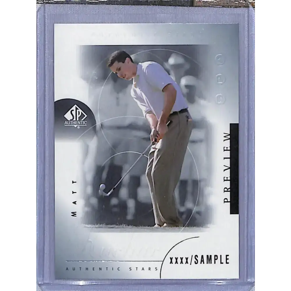2001 Upper Deck SP Authentic Preview #42 Matt Kuchar NM-MT Golf Card - Other