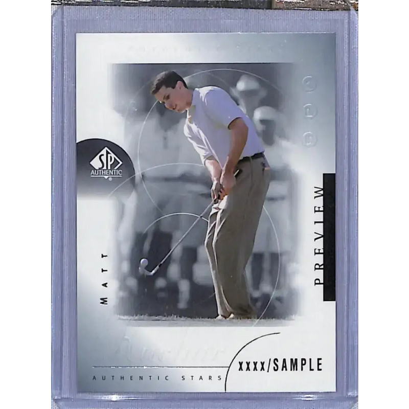 2001 Upper Deck SP Authentic Preview #42 Matt Kuchar NM-MT Golf Card - Other
