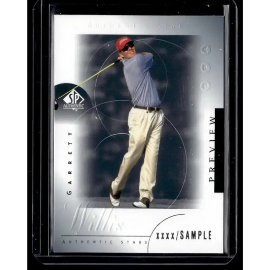 2001 Upper Deck SP Authentic Preview #43 Garrett Willis NM-MT Golf Card - Golf Card Single