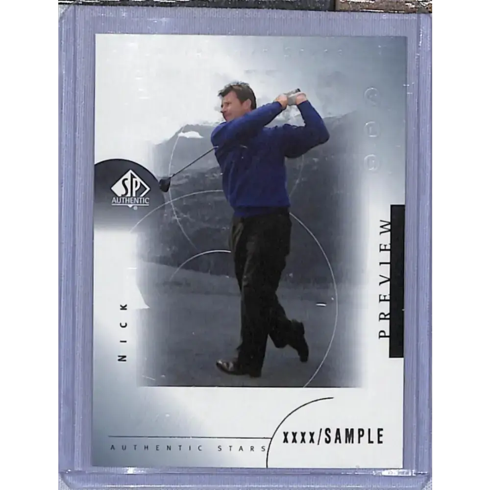 2001 Upper Deck SP Authentic Preview #44 Nick Faldo NM-MT Golf Card - Other