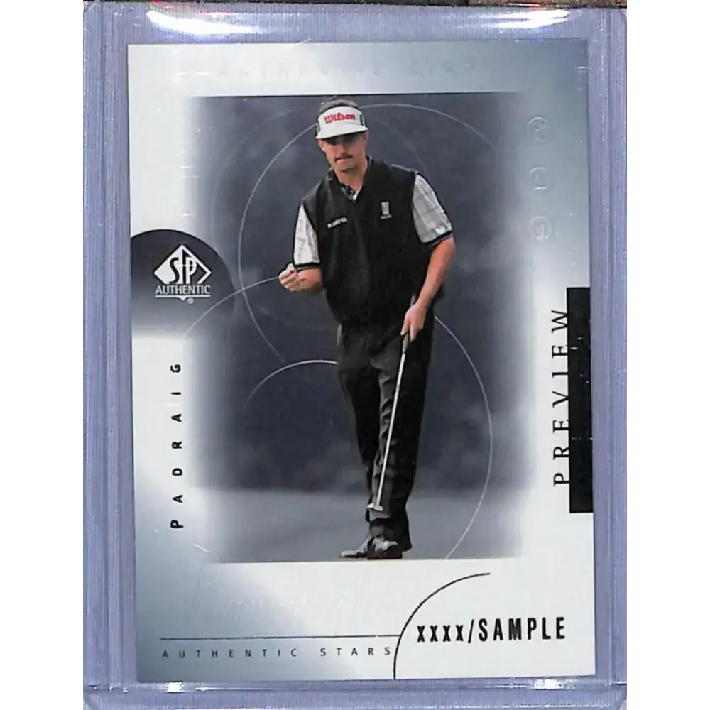 2001 Upper Deck SP Authentic Preview #46 Padraig Harrington NM-MT Golf Card - Other