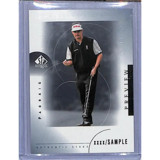 2001 Upper Deck SP Authentic Preview #46 Padraig Harrington NM-MT Golf Card - Golf Card Single