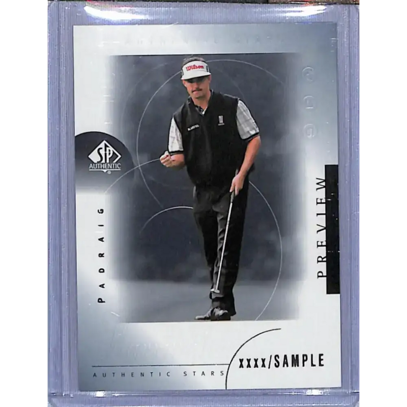 2001 Upper Deck SP Authentic Preview #46 Padraig Harrington NM-MT Golf Card - Other