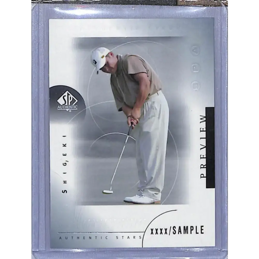 2001 Upper Deck SP Authentic Preview #49 Shigeki Maruyama NM-MT Golf Card - Golf Card Single