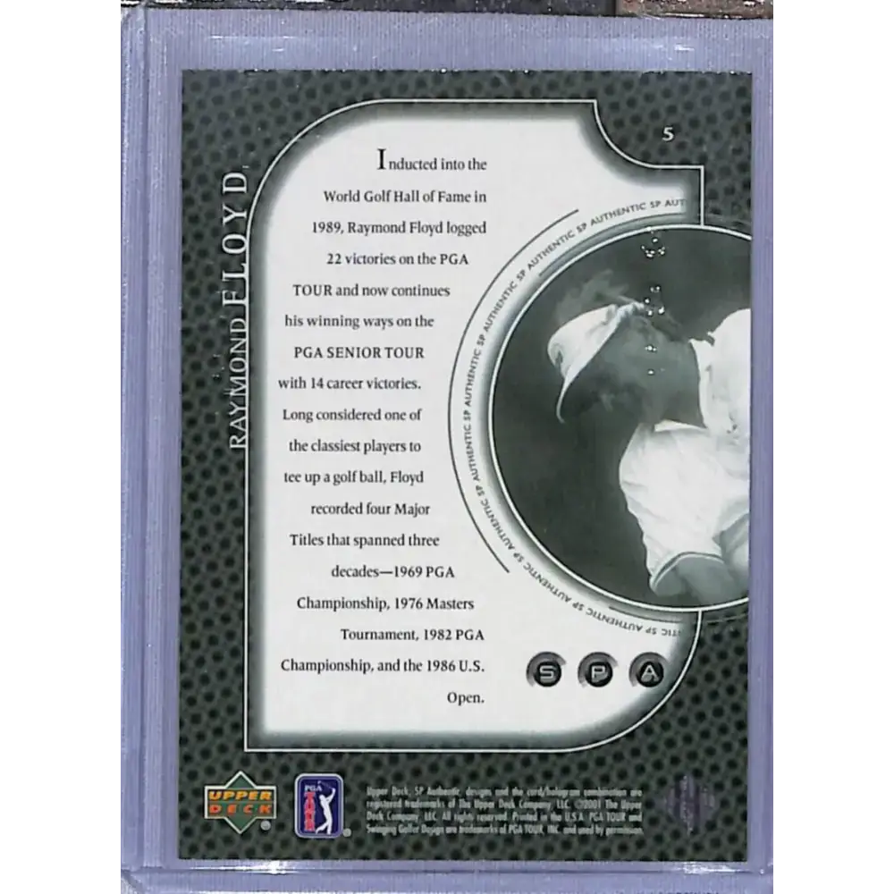 2001 Upper Deck SP Authentic Preview #5 Raymond Floyd NM-MT Golf Card - Other