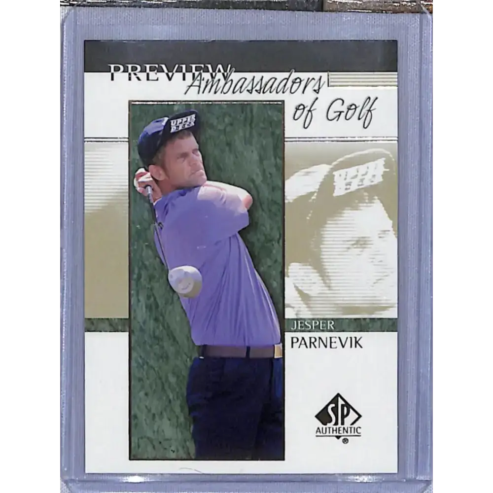 2001 Upper Deck SP Authentic Preview #55 Jesper Parnevik NM-MT Golf Card - Other