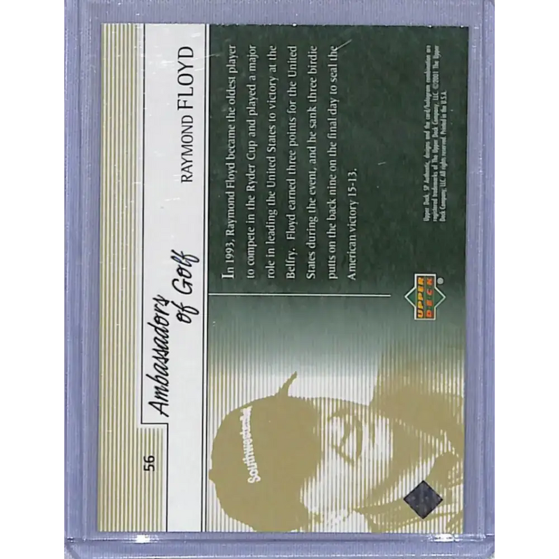 2001 Upper Deck SP Authentic Preview #56 Raymond Floyd NM-MT Golf Card - Other