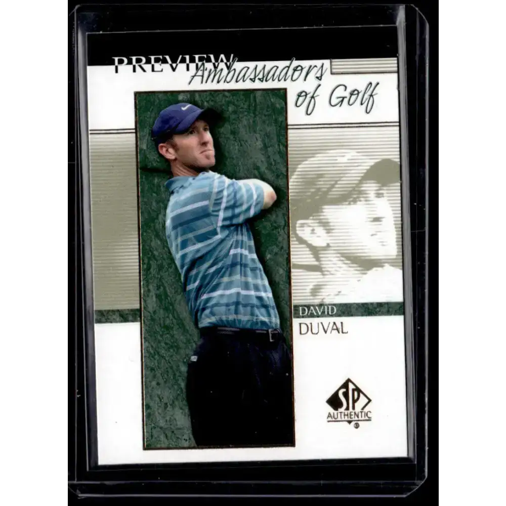 2001 Upper Deck SP Authentic Preview #57 David Duval NM-MT Golf Card - Other