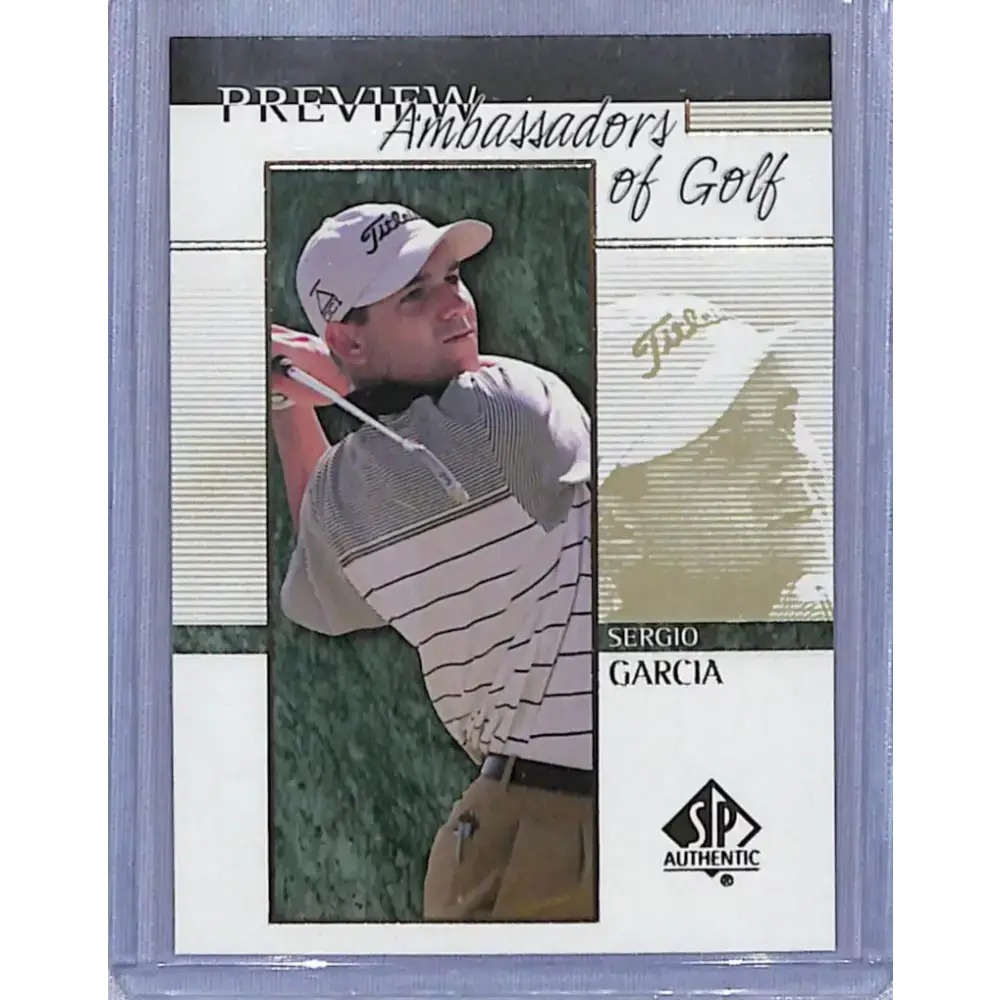 2001 Upper Deck SP Authentic Preview #59 Sergio Garcia NM-MT Golf Card - Other