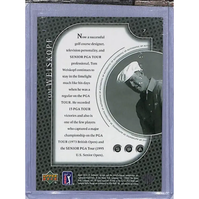 2001 Upper Deck SP Authentic Preview #7 Tom Weiskopf NM-MT Golf Card - Other
