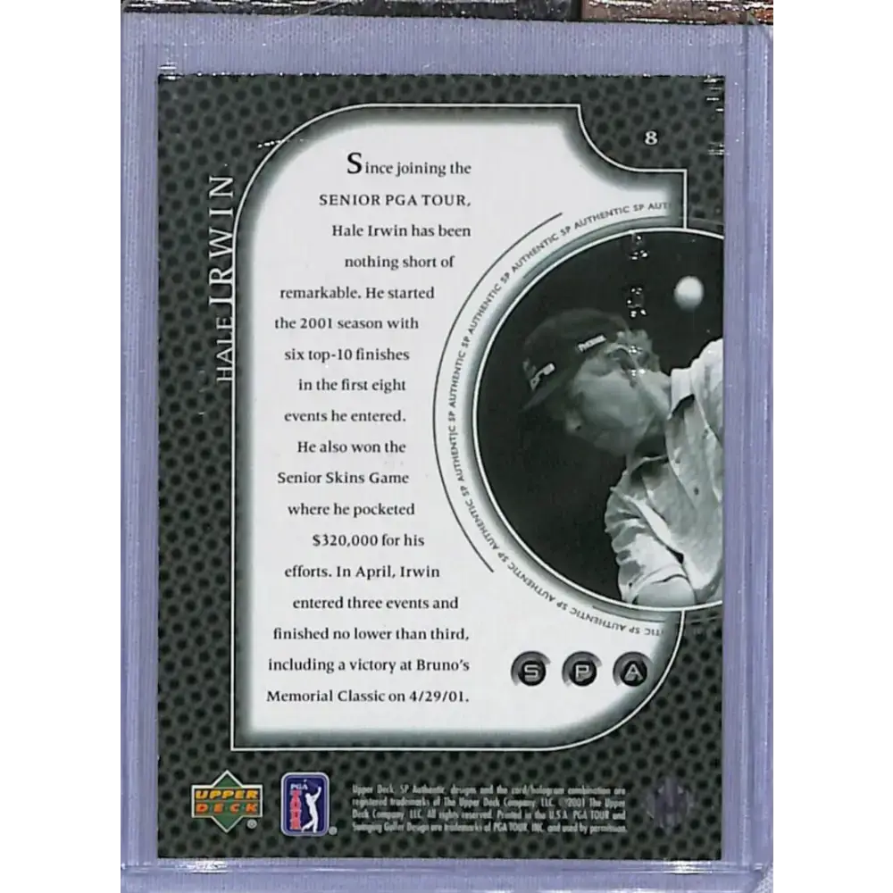 2001 Upper Deck SP Authentic Preview #8 Hale Irwin NM-MT Golf Card - Other