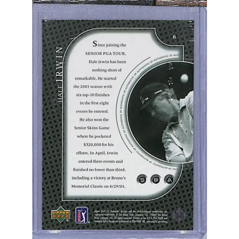 2001 Upper Deck SP Authentic Preview #8 Hale Irwin NM-MT Golf Card - Other