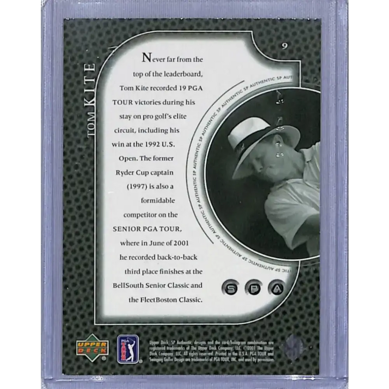 2001 Upper Deck SP Authentic Preview #9 Tom Kite NM-MT Golf Card - Other