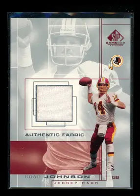 2001 Upper Deck SP Game Used Edition Brad Johnson #BJ Game-Used Jersey - Sports Memorabilia