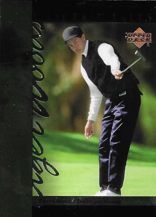 2001 Upper Deck Tiger’s Tales #TT1 Tiger Woods EX Excellent Golf Card - Golf Card Single
