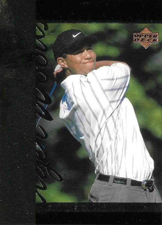 2001 Upper Deck Tiger’s Tales #TT17 Tiger Woods EX Excellent Golf Card - Golf Card Single