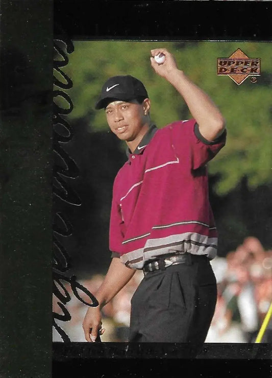2001 Upper Deck Tiger’s Tales #TT18 Tiger Woods EX Excellent Golf Card - Golf Card Single