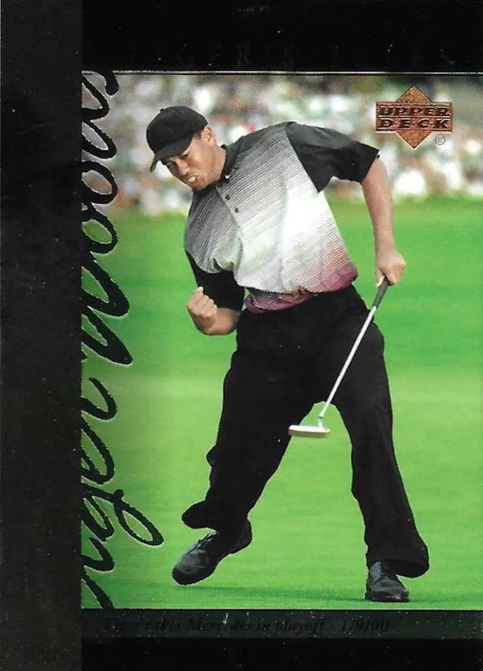 2001 Upper Deck Tiger’s Tales #TT21 Tiger Woods EX Excellent Golf Card - Golf Card Single