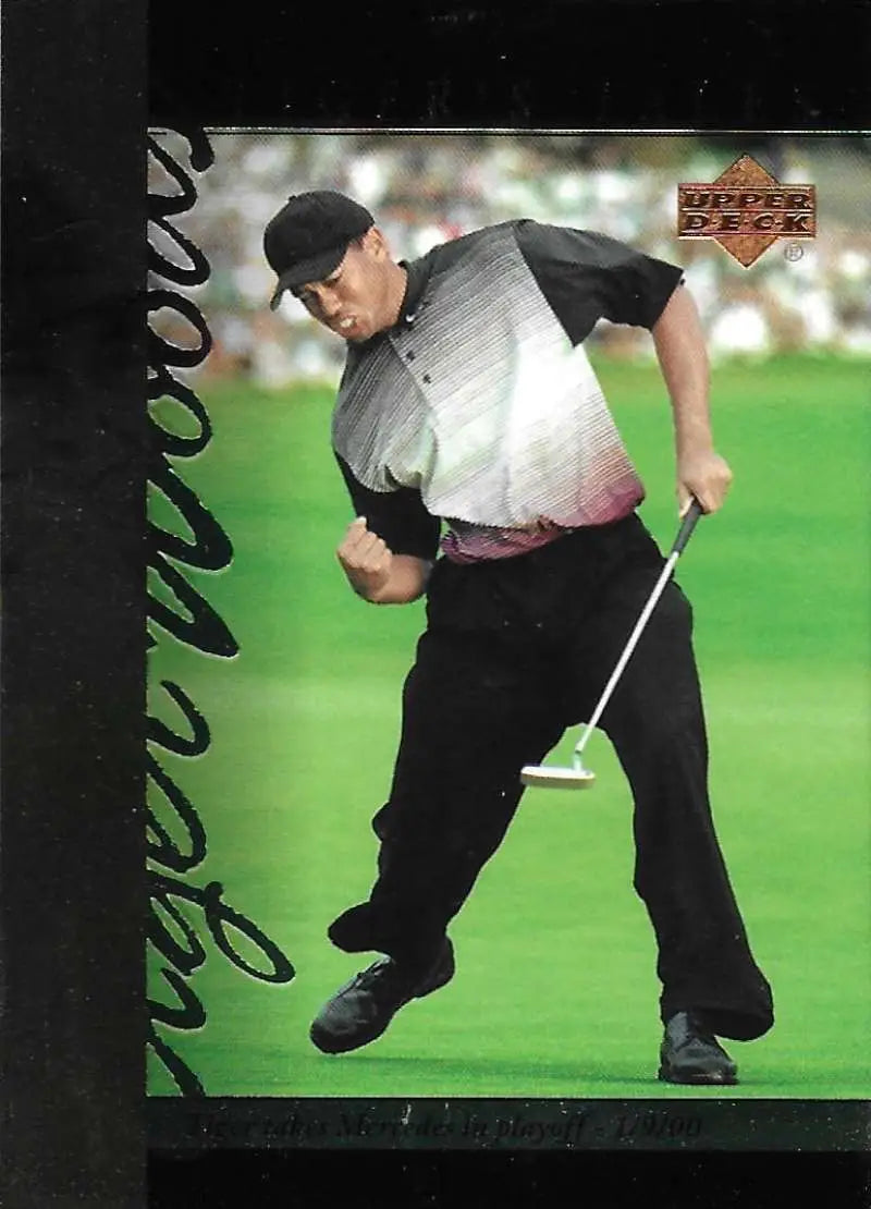 2001 Upper Deck Tiger’s Tales #TT21 Tiger Woods EX Excellent Golf Card - Golf Card Single