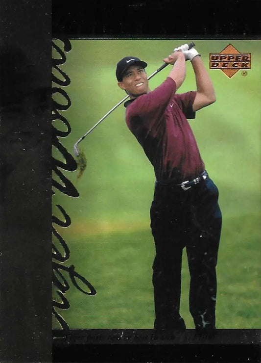 2001 Upper Deck Tiger’s Tales #TT28 Tiger Woods EX Excellent Golf Card - Golf Card Single