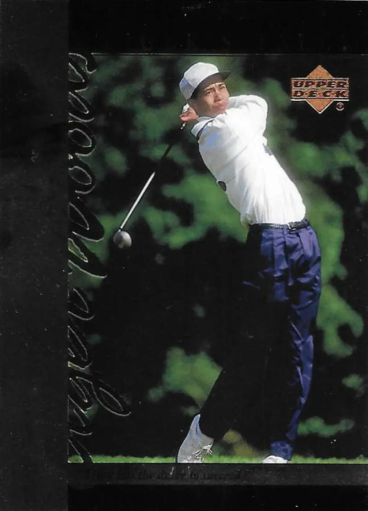 2001 Upper Deck Tiger’s Tales #TT4 Tiger Woods EX Excellent Golf Card - Golf Card Single