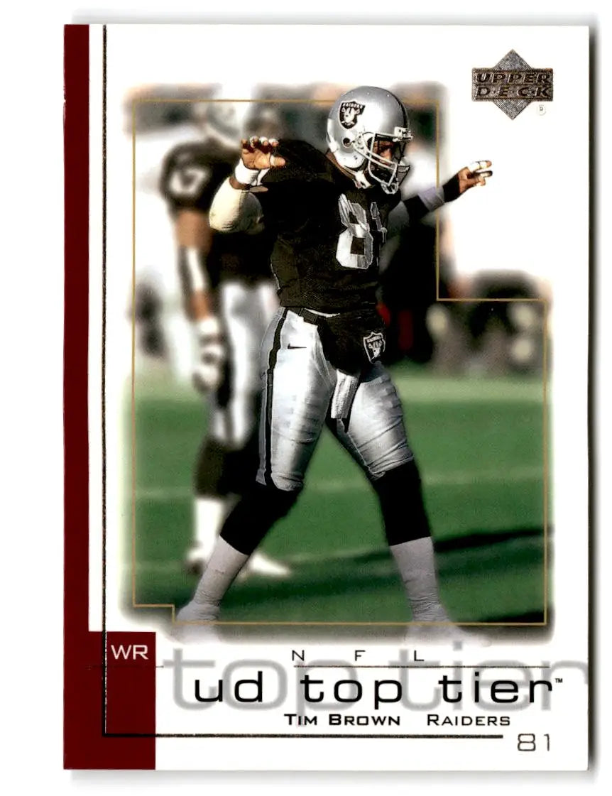 2001 Upper Deck Top Tier #122 Tim Brown - Football Card Single