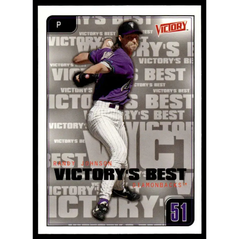 2001 Upper Deck Victory #631 Randy Johnson EX/NM Arizona Diamondbacks Baseball Card - Baseball Card Single