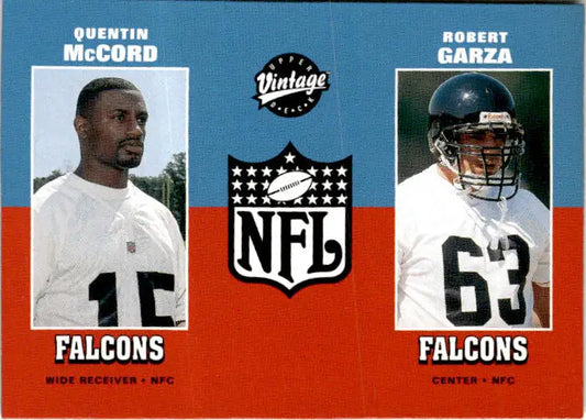 2001 Upper Deck Vintage #280 Quentin McCord / Roberto Garza - Football Card Single