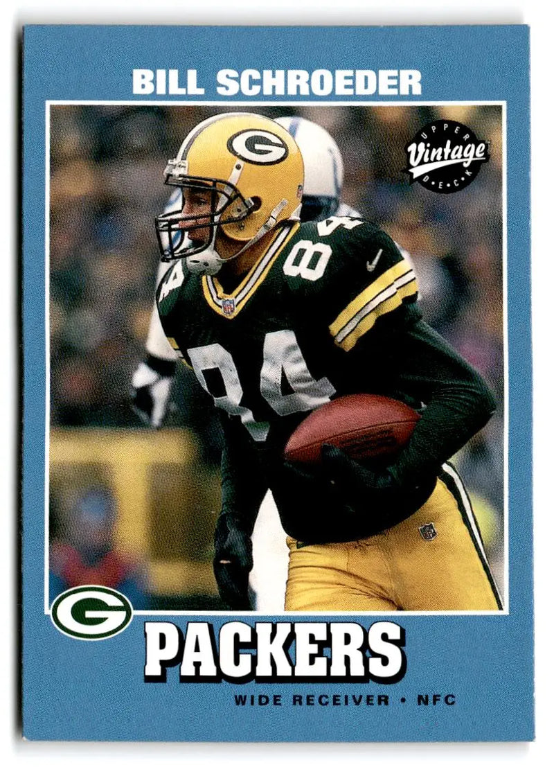 2001 Upper Deck Vintage #68 Bill Schroeder - Football Card Single